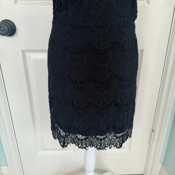 Free People Intimately Daydream Bodycon Slip Black Lace Sheath Dress - Picture 10 of 11